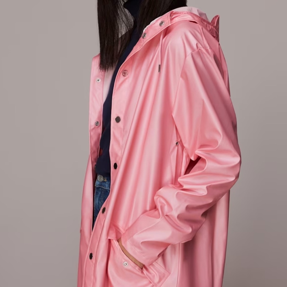 Pink Rains Unisex Long Jacket - Picture 12 of 15